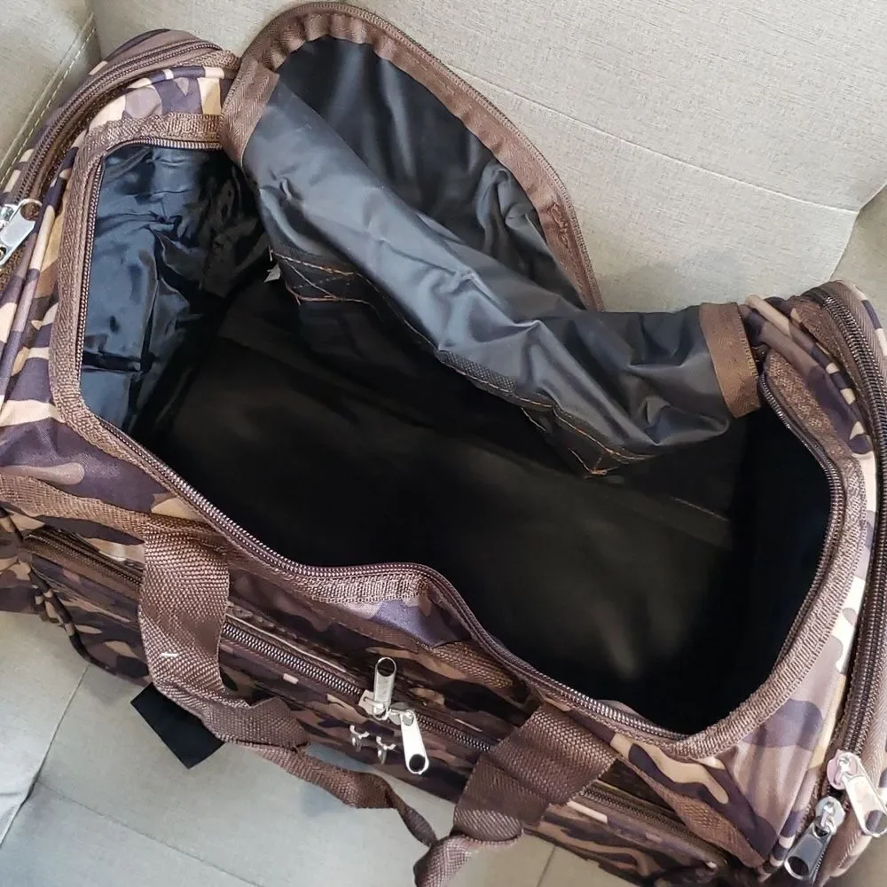 Canvas Camouflage Duffle Bag - 18
